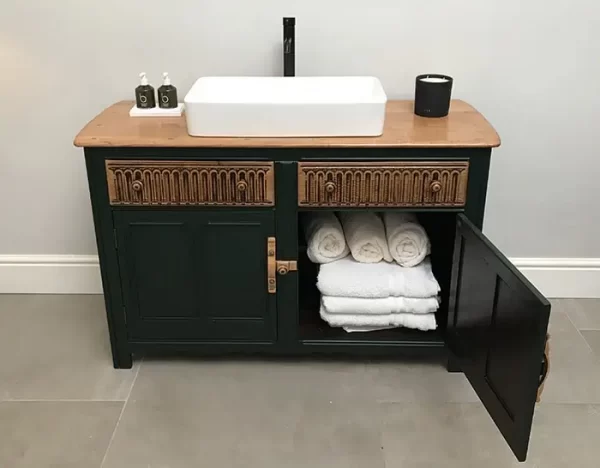 Ercol Vanity Unit with towels